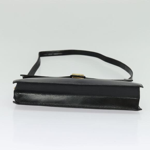 DIOR Shoulder Bag Leather Black Gold - Picture 9 of 12